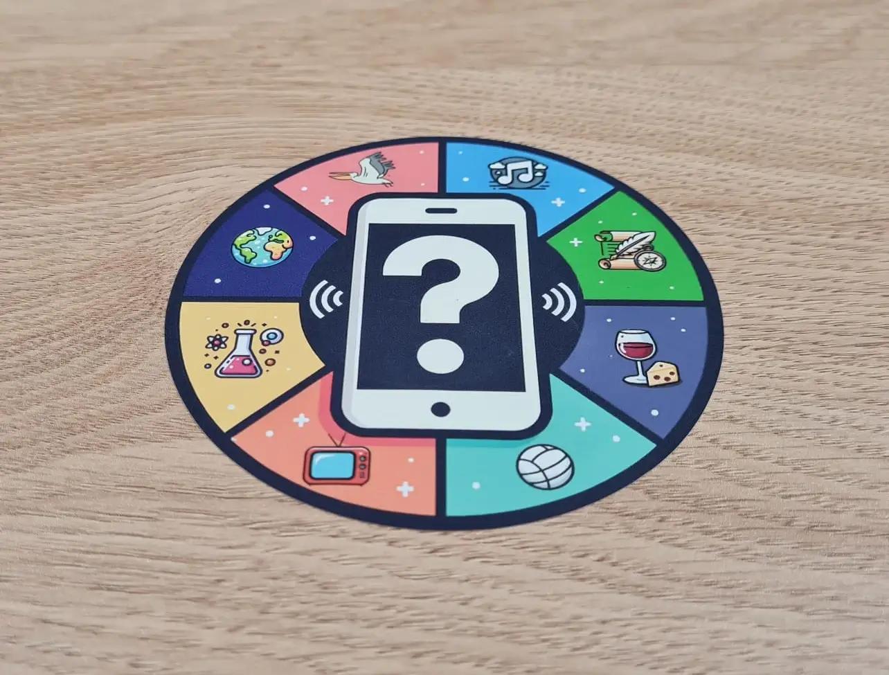 Random Quiz Question Generator Wall Tag - On Wood