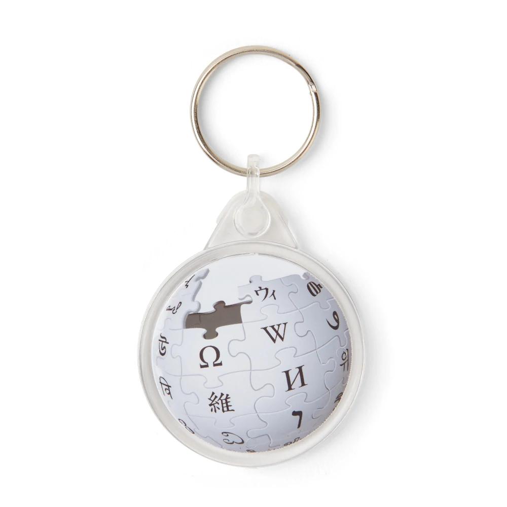 Random Wikipedia Page Generator Keyring - Square