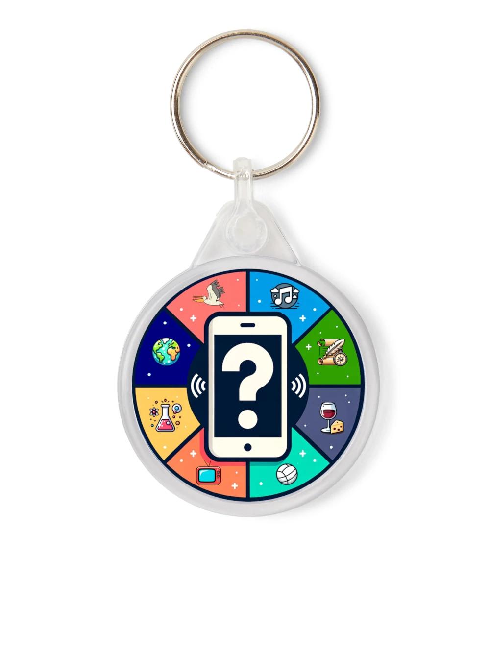 Random Quiz Question Generator Keyring - Gap Bottom